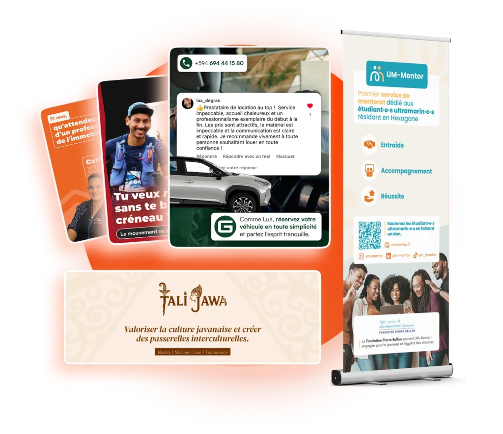 Exemple de création de logo et image de marque pour indépendant par Rock U Com